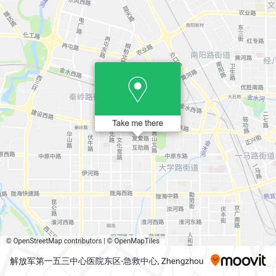 解放军第一五三中心医院东区-急救中心 map