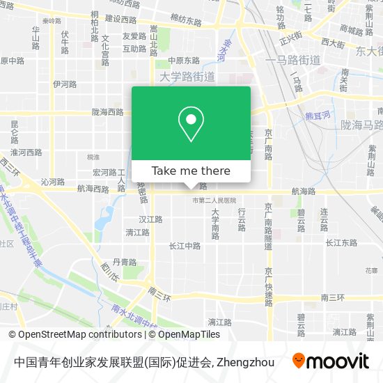 中国青年创业家发展联盟(国际)促进会 map