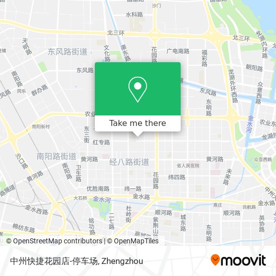 中州快捷花园店-停车场 map