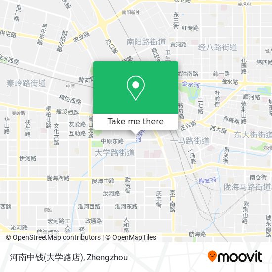 河南中钱(大学路店) map