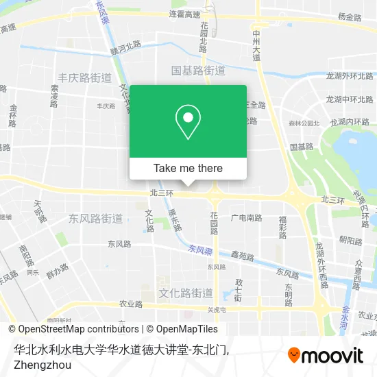 华北水利水电大学华水道德大讲堂-东北门 map