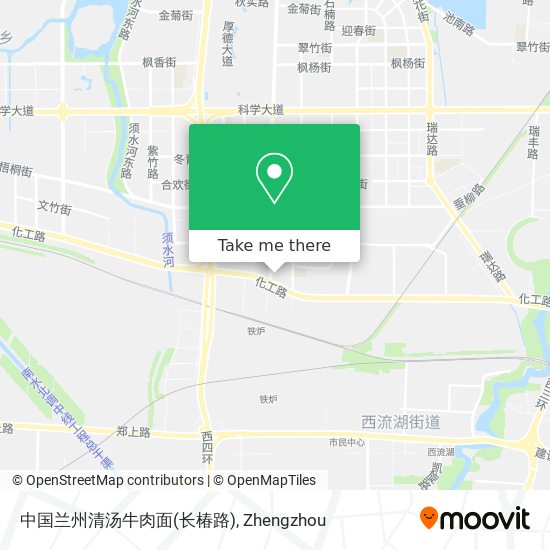中国兰州清汤牛肉面(长椿路) map