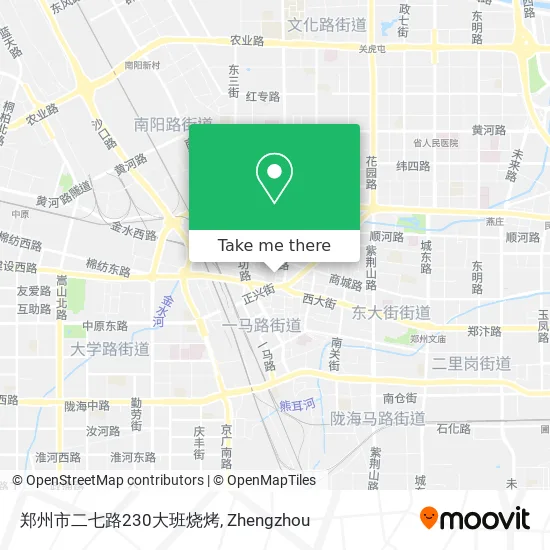 郑州市二七路230大班烧烤 map
