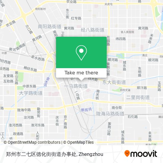 郑州市二七区德化街街道办事处 map