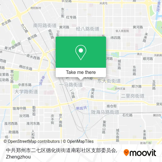 中共郑州市二七区德化街街道南彩社区支部委员会 map