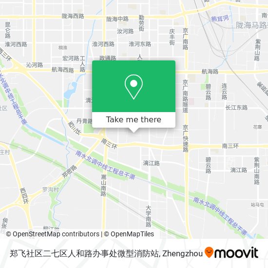 郑飞社区二七区人和路办事处微型消防站 map