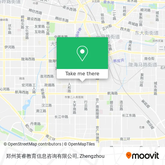 郑州英睿教育信息咨询有限公司 map