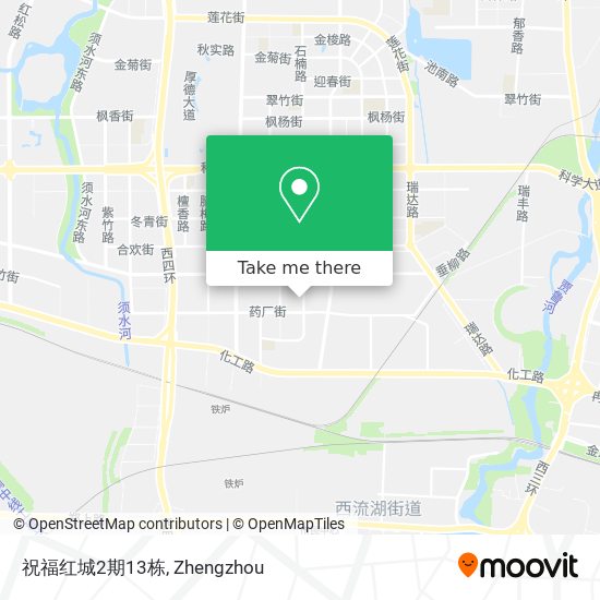 祝福红城2期13栋 map