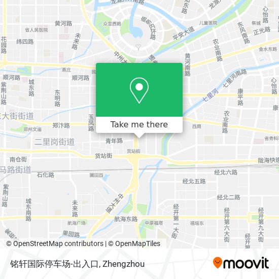 铭轩国际停车场-出入口 map