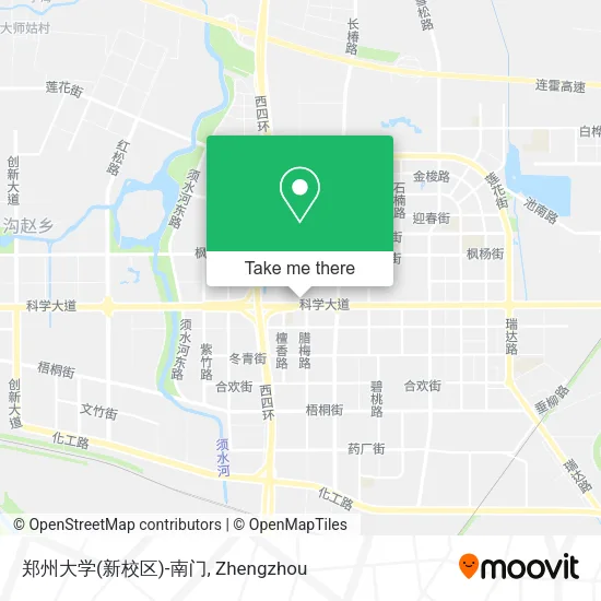 郑州大学(新校区)-南门 map