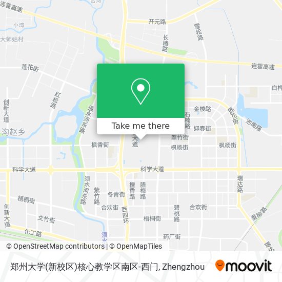 郑州大学(新校区)核心教学区南区-西门 map