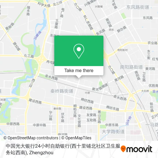 中国光大银行24小时自助银行(西十里铺北社区卫生服务站西南) map