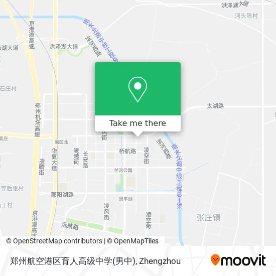 郑州航空港区育人高级中学(男中) map