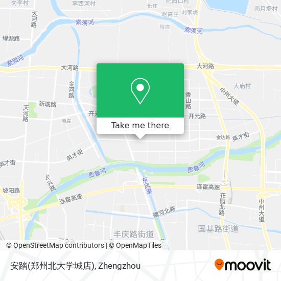 安踏(郑州北大学城店) map