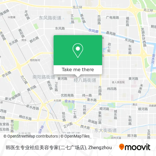 韩医生专业袪痘美容专家(二七广场店) map