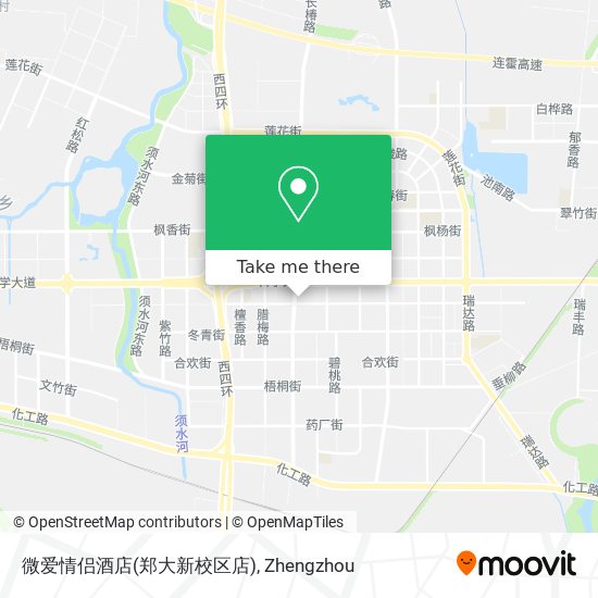 微爱情侣酒店(郑大新校区店) map