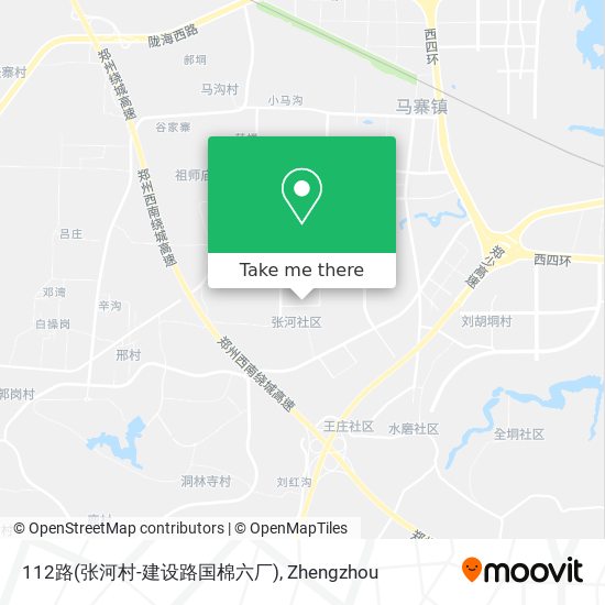 112路(张河村-建设路国棉六厂) map
