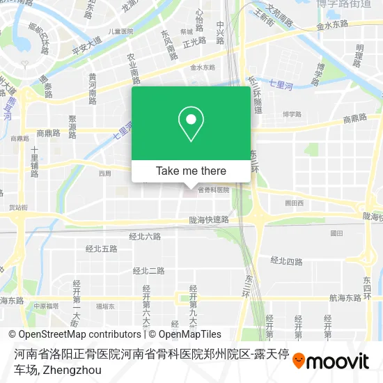 河南省洛阳正骨医院河南省骨科医院郑州院区-露天停车场 map