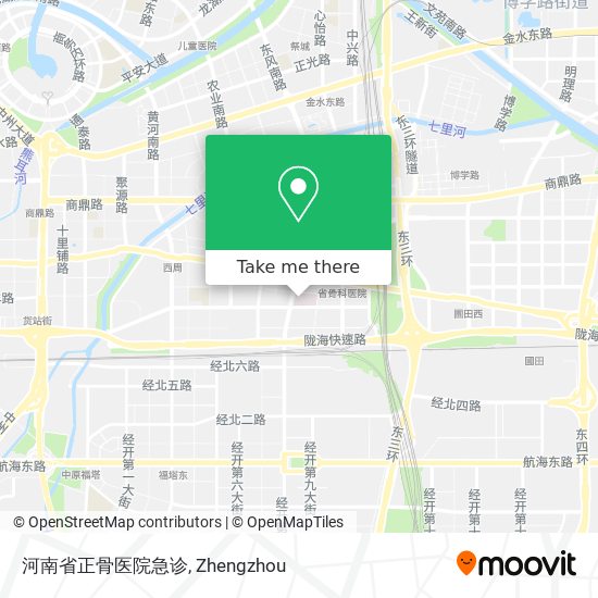 河南省正骨医院急诊 map