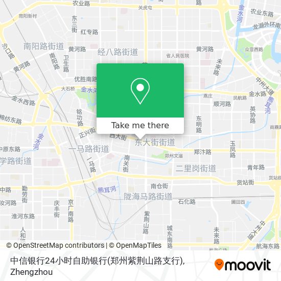 中信银行24小时自助银行(郑州紫荆山路支行) map