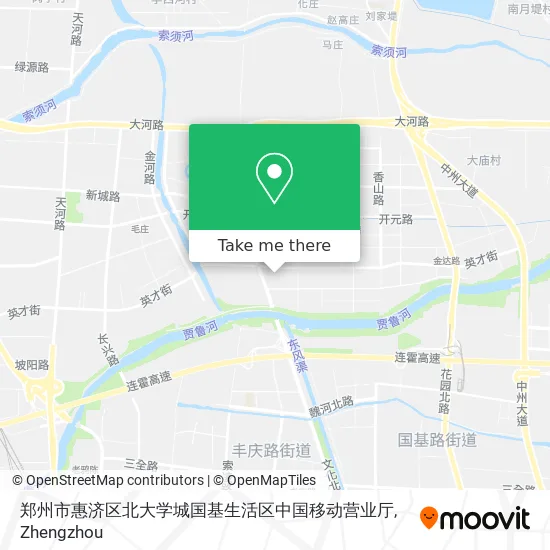 郑州市惠济区北大学城国基生活区中国移动营业厅 map