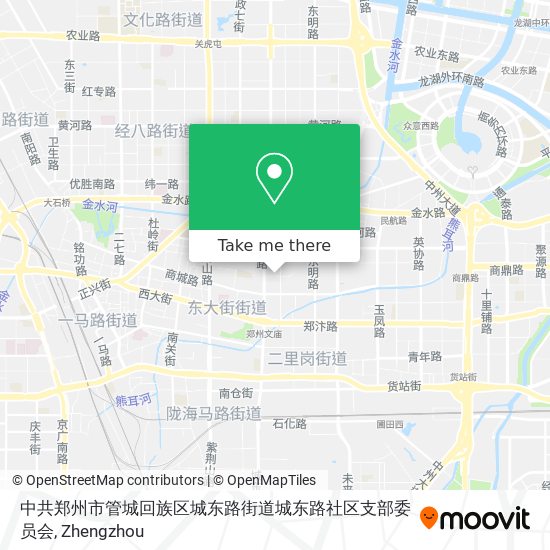 中共郑州市管城回族区城东路街道城东路社区支部委员会 map
