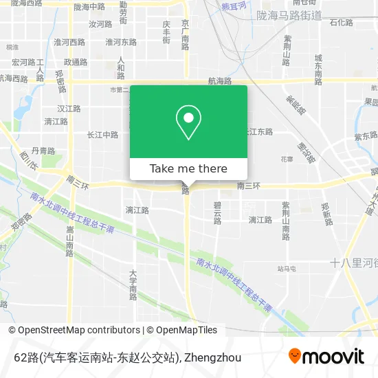 62路(汽车客运南站-东赵公交站) map