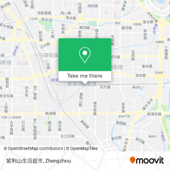 紫荆山生活超市 map