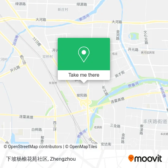 下坡杨榆花苑社区 map