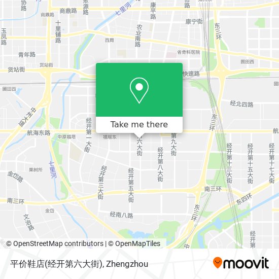 平价鞋店(经开第六大街) map