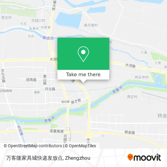 万客隆家具城快递发放点 map