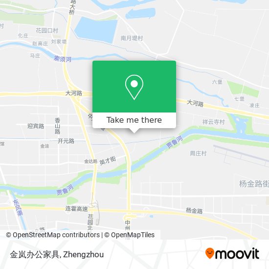 金岚办公家具 map