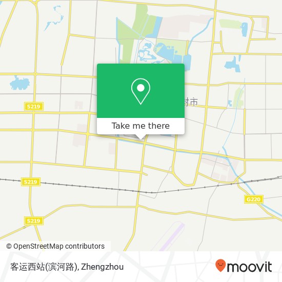 客运西站(滨河路) map