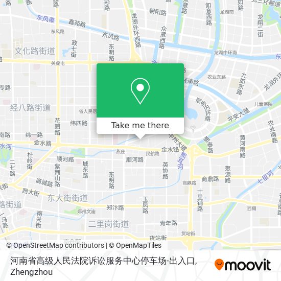 河南省高级人民法院诉讼服务中心停车场-出入口 map