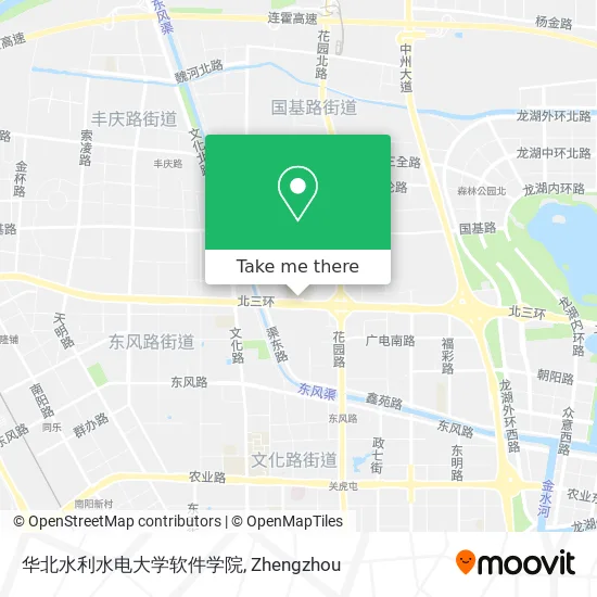 华北水利水电大学软件学院 map