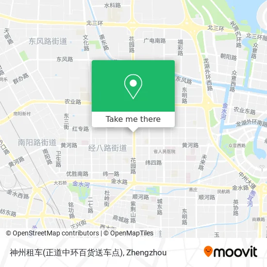神州租车(正道中环百货送车点) map