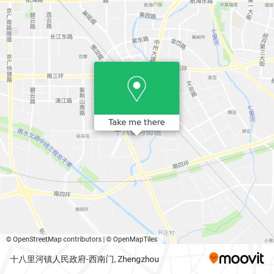 十八里河镇人民政府-西南门 map