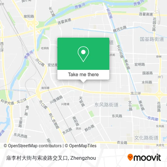 庙李村大街与索凌路交叉口 map
