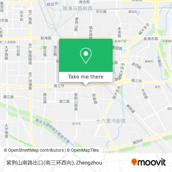 紫荆山南路出口(南三环西向) map