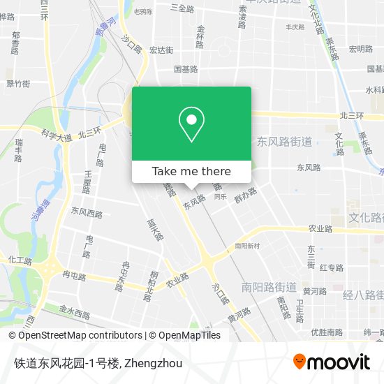 铁道东风花园-1号楼 map