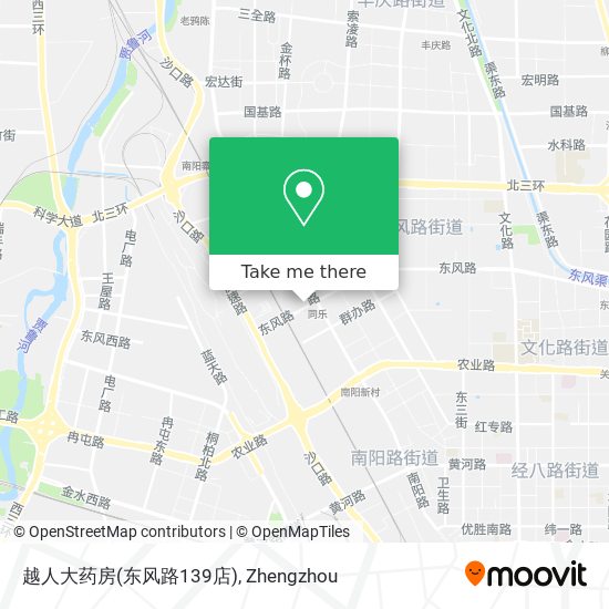 越人大药房(东风路139店) map