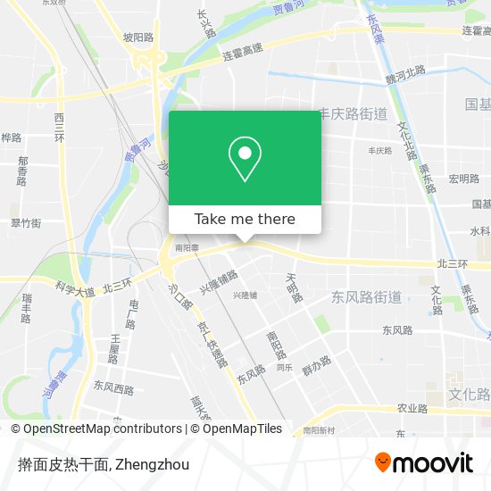 擀面皮热干面 map