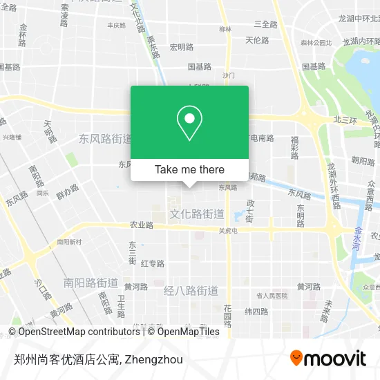 郑州尚客优酒店公寓 map