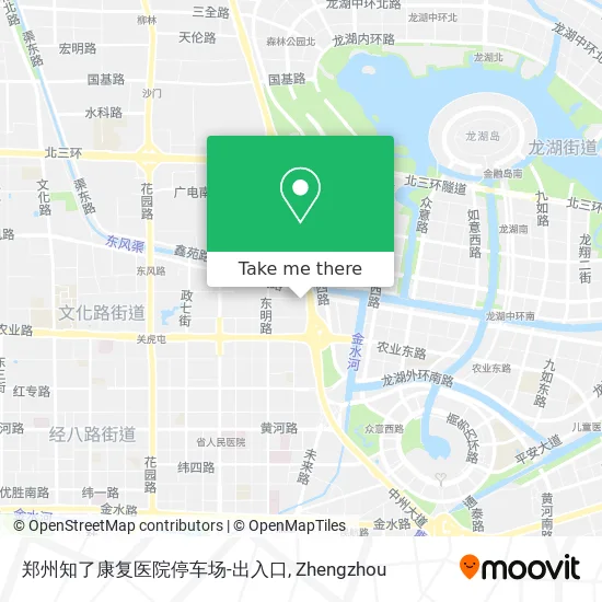 郑州知了康复医院停车场-出入口 map