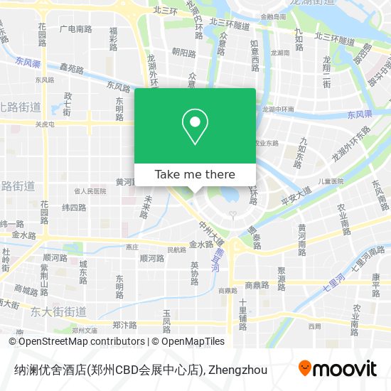 纳澜优舍酒店(郑州CBD会展中心店) map