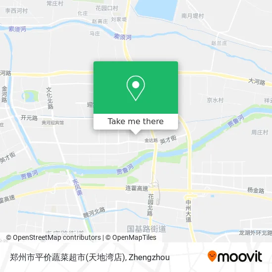 郑州市平价蔬菜超市(天地湾店) map