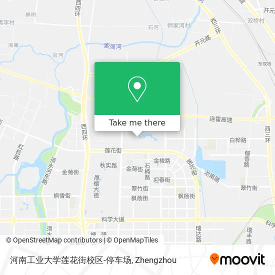 河南工业大学莲花街校区-停车场 map