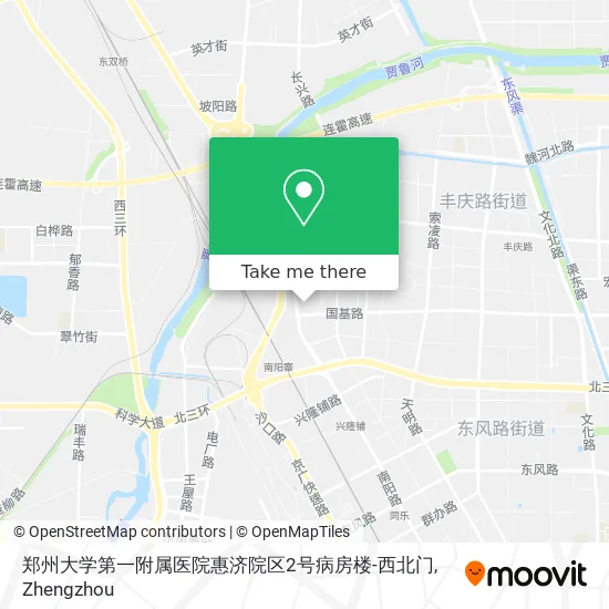 郑州大学第一附属医院惠济院区2号病房楼-西北门 map