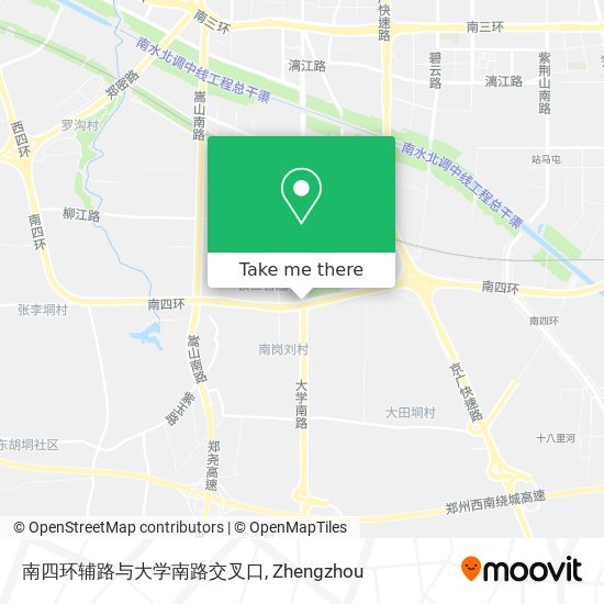 南四环辅路与大学南路交叉口 map