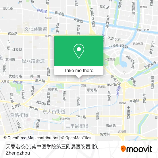 天香名茶(河南中医学院第三附属医院西北) map